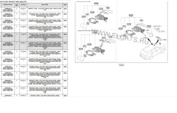 Зеркало заднего вида боковое левое для Kia Sorento 2 XM Rest 2012-2021
